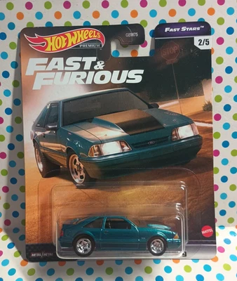 HOT WHEELS PREMIUM FAST & FURIOUS FAST STARS 92 FORD MUSTANG NEW - Image 1 of 4