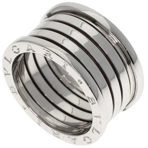 BVLGARI  B.zero1 5 band #60 Ring K18 White Gold  Ladies [Used] - Picture 1 of 6
