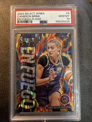 2024 Panini Select WNBA - En Fuego Cameron Brink #5 Flash Prizm (RC) - Image 1 of 2
