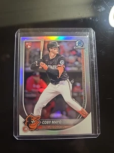 2025 Bowman - Rookie Red RC Variation Coby Mayo #37 Sp Rookie Red Rc Chrome... - Picture 1 of 2