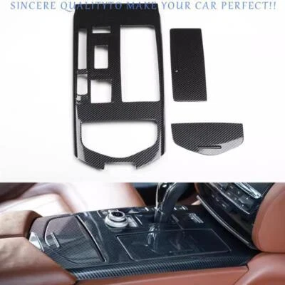 Panel de cambio de marchas de consola central de fibra de carbono para Maserati Quattroporte 2014-2021 Foto 1 de 4