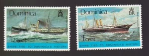 Dominica 1975 sc#434-435 Royal Mail Ships Yare & Thames, MNH set  [111] - Picture 1 of 1