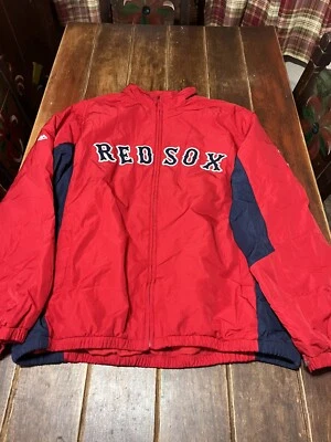 Boston Red Sox Jacket Mens Size Large Majestic MLB Insulated Full Zip Read Desc. - Image 1 of 4