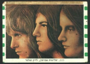 Emerson, Lake & Palmer ELP No.223 Israel CARD ALBUM POP Collectors 1970's - Picture 1 of 2