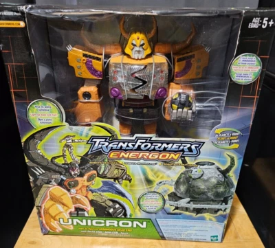 RARE ERROR BOX  Energon Unicron Orange In Energon Black Box Transformers MISB - Image 1 of 4