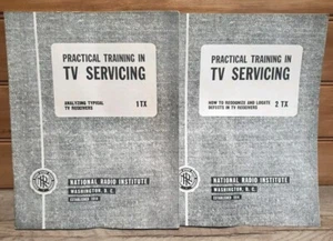 Nationales Radioinstitut, 1954 Ausbildung in TV-Wartung 2 Broschüren 1 TX, 2 TX - Bild 1 von 16