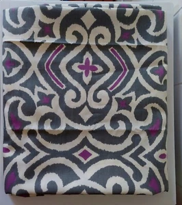 1.5 Yards x 56 Robert Allen 2011 Grey Purple Ikat Home Drapery Upholster Fabric - Picture 1 of 3