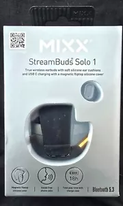 Mixx StreamBuds Solo 1 Black True Wireless Earbuds - Picture 1 of 5