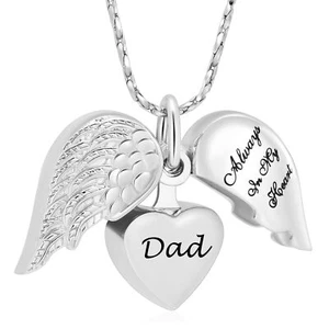 Imrsanl Cremation Jewelry for Ashes Heart Urn Necklace Pendants Silver - Picture 1 of 7