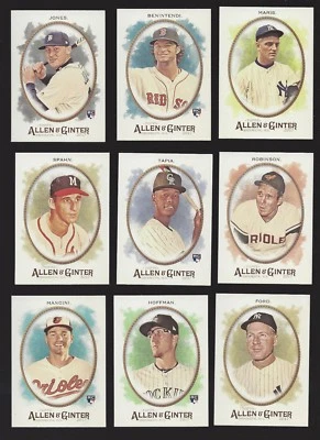 2017 TOPPS ALLEN & GINTER #'s 250-350 + ALL INSERTS (STARS, RC'S, HOF) - U PICK! - Image 1 of 3