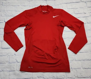 Nike Pro Combat MENS SIZE XL Hyperwarm Red Compression Long Sleeve Activewear - Picture 1 of 9