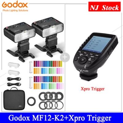 Godox MF12-K2 TTL Mini Flash Speedlite+Xpro Trigger For Canon Nikon Sony Fuji - Image 1 of 4