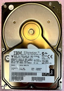 IBM DPSS-309170 Ultrastar 9GB, 7.2K, 68 Pin SCSI, 3.5" Enterprise HDD - Afbeelding 1 van 6
