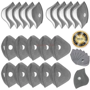Activated Carbon Filter For Reusable Face Mask Sports Cycling Air Purifying HOT - Picture 1 of 9