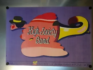 High Society Band by Roman Kalarus, Poland Poster 67 x 137 cm, 1978 Jazz - Bild 1 von 1