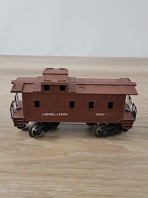 (0, 027) Lionel Brown Caboose Car Lionel lines 6017 Brown Very Good Condition - Image 1 of 4