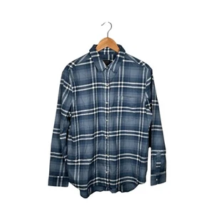 Pendleton Western Shirt Wollen Mills Womens Size Medium Blue Plaid Flannel Check - Picture 1 of 11