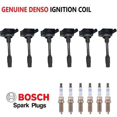 12PCS OE Ignition Coils & Bosch Iridium Spark Plugs For Toyota Avalon Camry RAV4 - Image 1 of 4