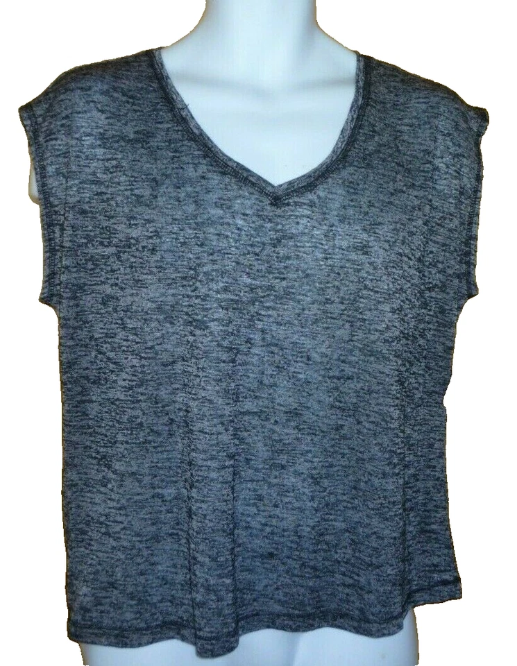 New Women's size Large  Route 66 Gray and Black Muscle Tank Top - Image 1 of 1