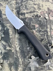 Busse Scrapyard WS-1021 Stone Washed W/Black Res-C Handle W/Black Leather Sheath - Picture 1 of 15