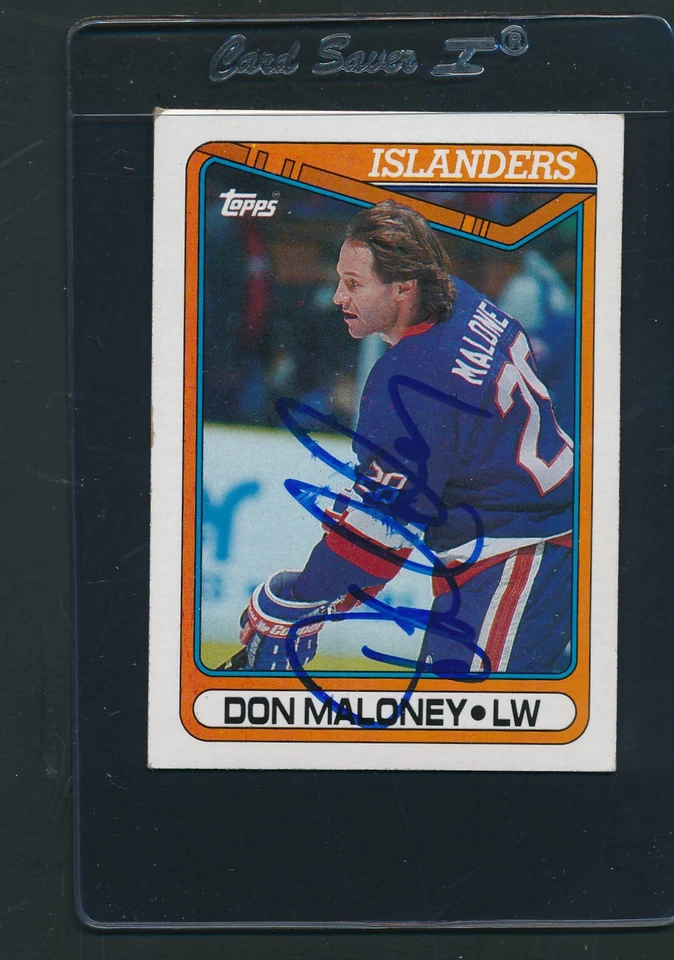 1990/91 Topps #31 Don Maloney Islanders Signed Auto *E8769 - Image 1 of 1