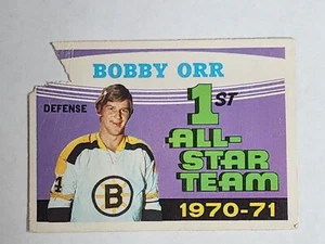 1971-72 BOBBY ORR O-Pee-Chee #251 All-Star Team Boston Bruins Legend Cut/Crease - Bild 1 von 2