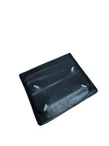 Tarjetero Maison Margiela 4 puntadas de cuero negro - Imagen 1 de 4