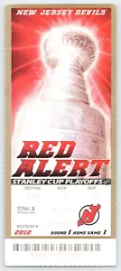 2012 Stanley Cup Playoff NEW JERSEY DEVILS / ROUND 1 - GAME 1 TICKET STUB - Picture 1 of 3