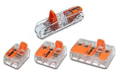 WAGO Hebelklemmen Serie 221 / 412- 413 - 415 - 2411 / Menge Sorte wählbar