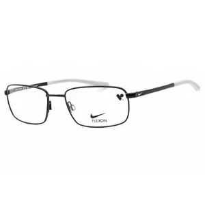 Nike Men's Eyeglasses Black Rectangular Full Rim Frame Clear Demo Lens 4294 002 - Picture 1 of 2