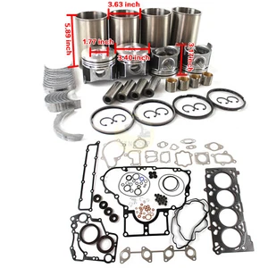 V2607 V2607T Engine Rebuild Kit for Kubota Bobcat Equipment Bearing Piston Ring - Picture 1 of 12