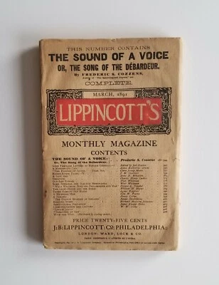 Lippincott's Monthly Magazine 1891 Walt Whitman First Appearance Two Works 1st - Image 1 of 4