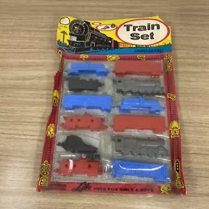 Vintage LIDO 1950’s Plastic Toy Train Set Unbreakable 12 Piece No 279 Sealed NEW - Picture 1 of 5