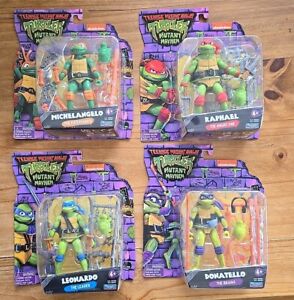 TMNT Teenage Mutant Ninja Turtles Mutant Mayhem Lot Of 4 Playmates Toys Figures