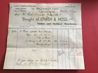 Brash & Moss Timber and Building Merchants 1908 Nottingham receipt R33164