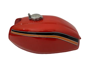 Honda CB400T CB400 1978 Red Painted Aluminium Alloy Petrol Fuel Gas Tank + Cap - Picture 1 of 14