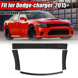 Cubierta de marco de caja de almacenamiento de fibra de carbono real 4 piezas para Dodge Charger 2015 ~ UP - Imagen 1 de 13