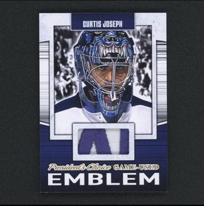 2018-19 President's Choice Game Used Emblem Patch 2/5 Curtis Joseph #GUE-6 CuJo