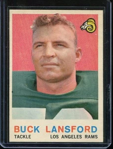 1959 Topps Football # 152 Buck Lansford NM Near Mint - Picture 1 of 2