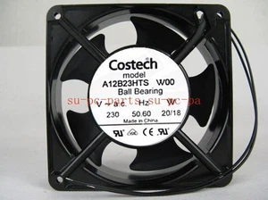 For 1pc COSTECH A12B23HTS W00 Lead type Aluminum frame fan 230V 20/18W 120*38mm - Zdjęcie 1 z 2