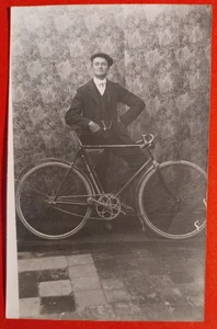 AK RADSPORT RENNRAD - WIDMUNG UND UNTERSCHRIFT FRÜHE 900er - Bild 1 von 2