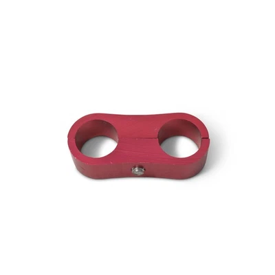 Separador de manguera Russell 654310; 2-08AN aluminio anodizado rojo Foto 1 de 4
