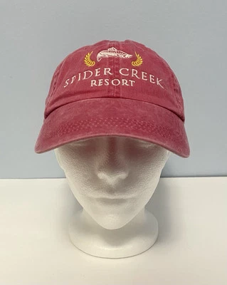 Gorra de béisbol ajustable Spider Creek Resort roja yunque marca papá sombrero Foto 1 de 4