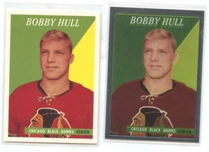 BOBBY HULL 1998 TOPPS CHROME REFRACTOR CARD LOT TWO REPRINT TRADING NHL HOCKEY - Bild 1 von 6