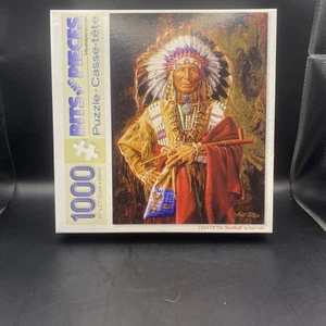 Chief Of The Rosebud 1000-Piece Puzzle By Bits And Pieces 20" X 27" Ages 13+ NIB - Picture 1 of 3