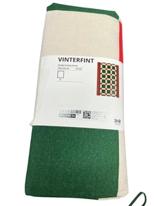 Ikea VINTERFINT Tablecloth, check pattern red/green, 57x94" - NEW - Picture 1 of 3