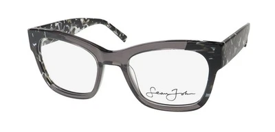 NEW SEAN JOHN 6026 EYEGLASS FRAME FULL-RIM GRAY PLASTIC 52-20-145 SQUARE WOMENS - Image 1 of 4