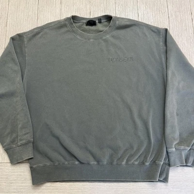 Volcom Sweatshirt Mens Large Green Loose Fit Embroidered Logo Crewneck Fleece - Image 1 of 4