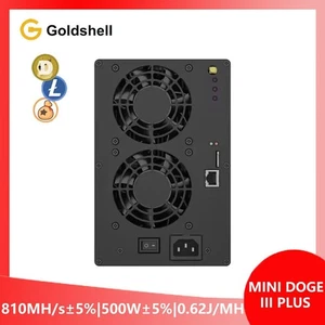 New Goldshell Mini DOGE 3 III Plus 810MH/s 500W LTC DOGE BELLS Miner with PSU - Picture 1 of 5