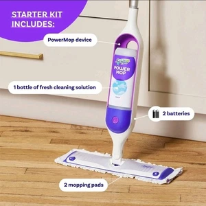💦 NUEVO Kit de inicio Swiffer Power Mop limpiador de pisos limpieza ENVÍO RÁPIDO - Imagen 1 de 2